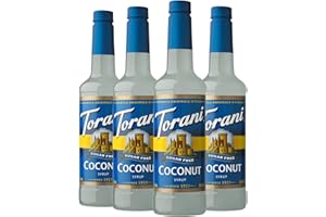 Torani Sugar Free Syrup, Coconut, 25.4 Ounce (Pack of 4)