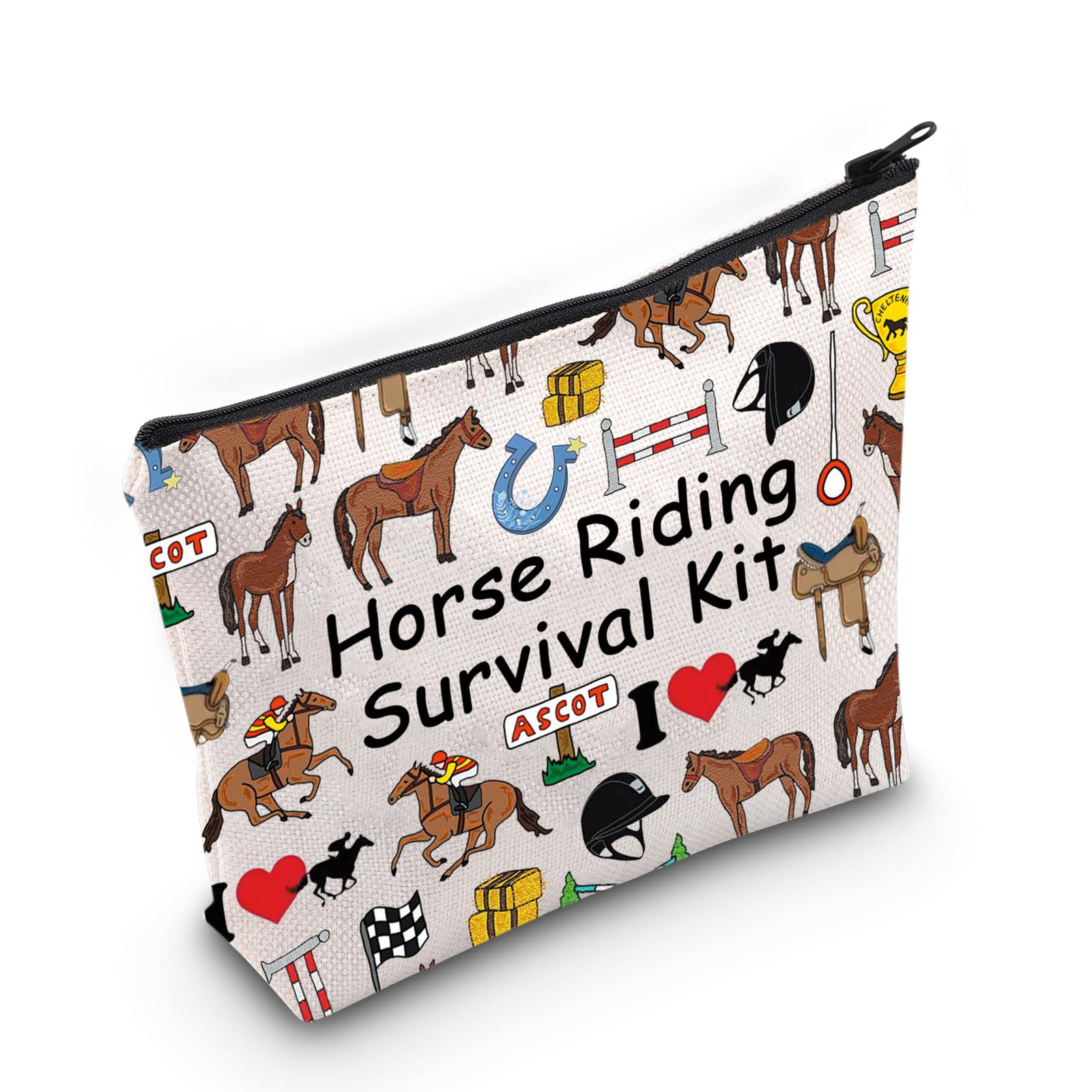 Horse Riding Cosmetic Bag Horse Riding Survival Kit Gift Horses Gift Equestrian Gift (Horse Riding UK)