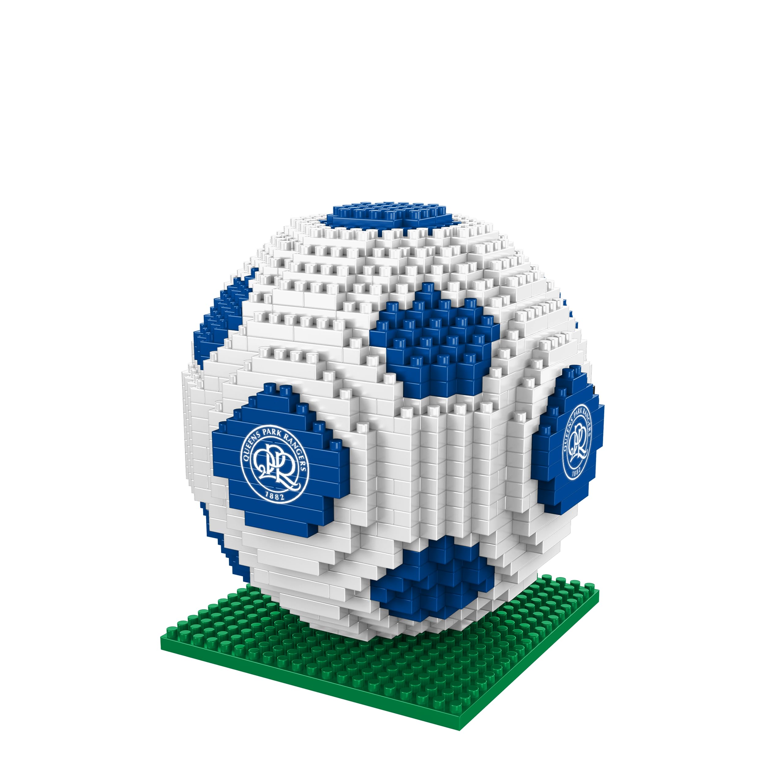 FOCO Officially Licensed Queens Park Rangers FC BRXLZ 3D Bricks Football Construction Toy Model