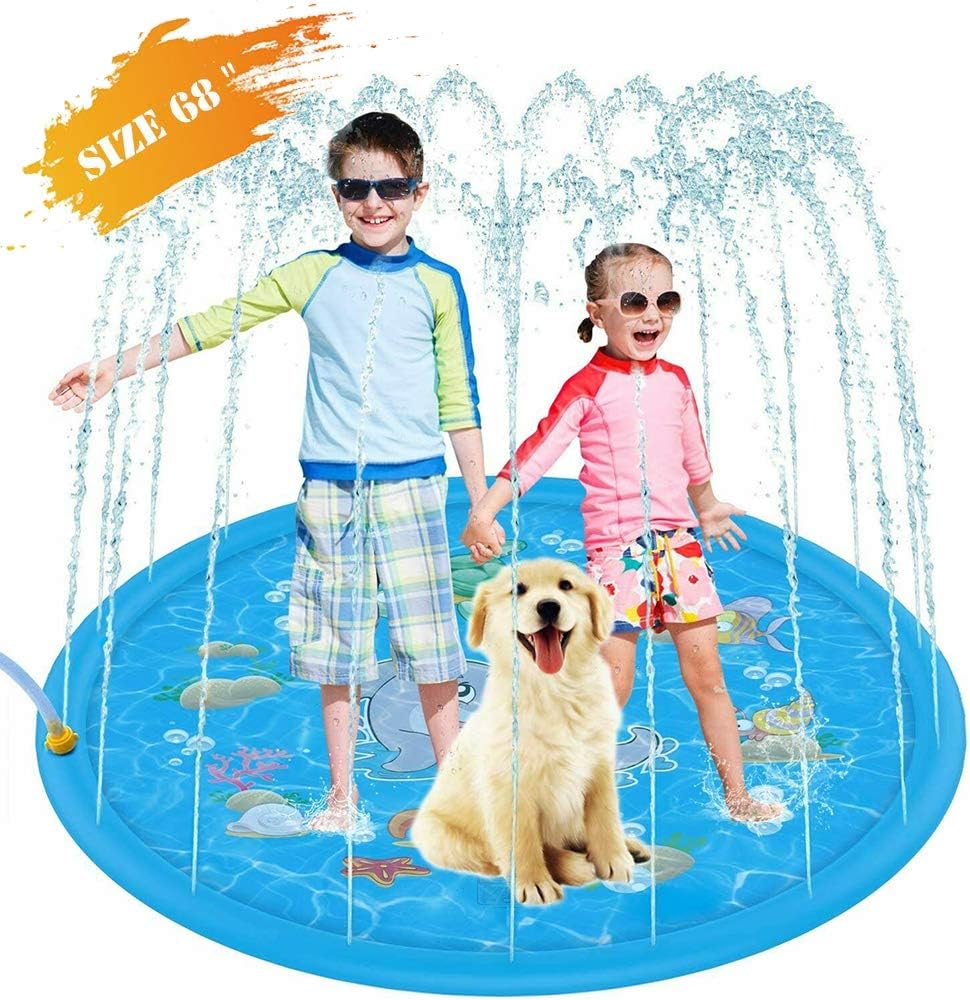Sprinkle and Splash Play Mat Kiddie Baby Toddlers Swimming Wading Pool