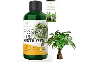 LEAVES AND SOUL Professional Liquid Money Tree Fertilizer | 3-1-2 Concentrate for Plants and Flowers | Multi-Purpose Blend & Gardening Supplies | 8 oz Bottle
