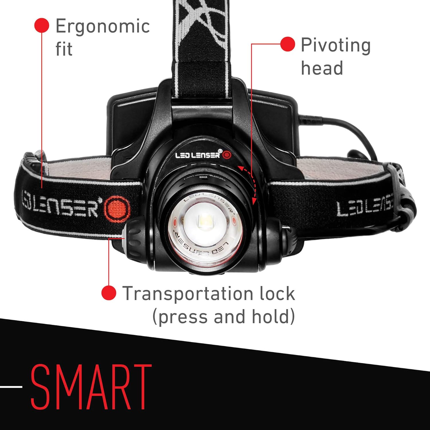 Ledlenser, H14R.2 Rechargeable Headlamp, Black : Headlamps : Sports & Outdoors