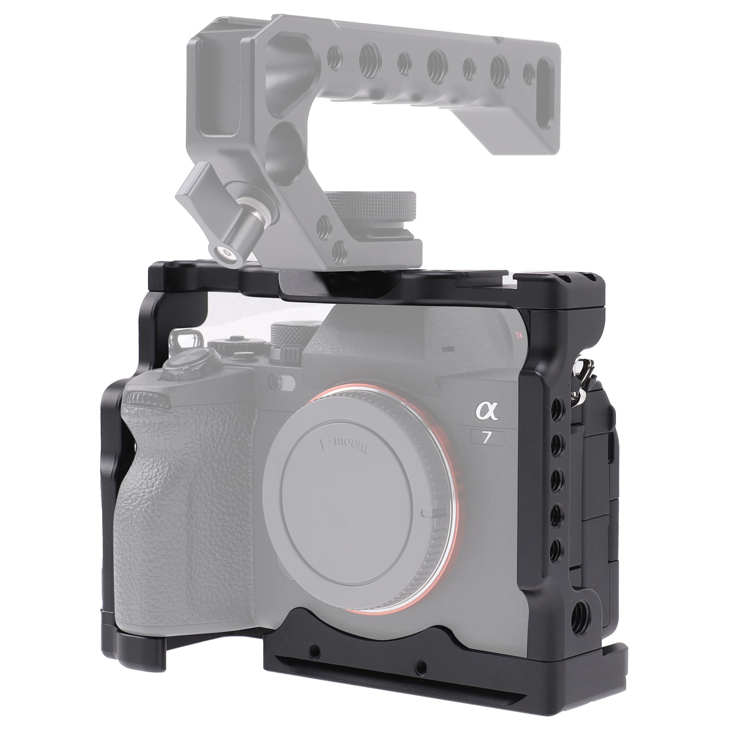 A7 IV Cage, Hersmay Camera Cage for Sony Alpha 7 IV Mirrorless Full Frame Camera