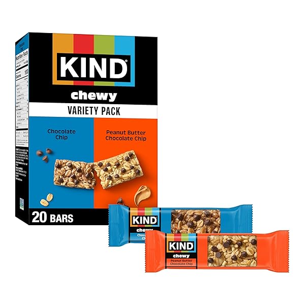 KIND CHEWY GRANOLA BARS VARIETY PACK, GLUTEN FREE,...