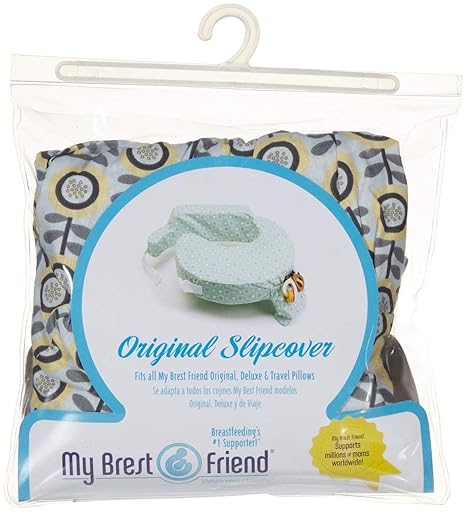 Buy My Best Friend Nursing Pillow Slipcover Sunshine Poppy Grey