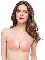 Strapless STICK ON Bra chicken fillet Cup A B C D: Amazon