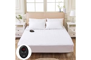 Bwarm Premium Quilted Electric Heated Mattress Pad Twin XL Size, 39" x 80", Bed Warmer, 9 Heat Settings, 1-12 Hours Auto Off, Soft and Cozy, Deep Pocket, Fast Heating, Machine Washable