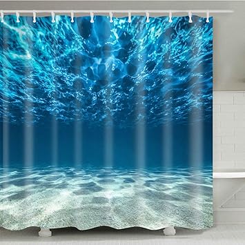 Amazon Com Sea Shower Curtain 72x72in Christmas 8 Camera Photo