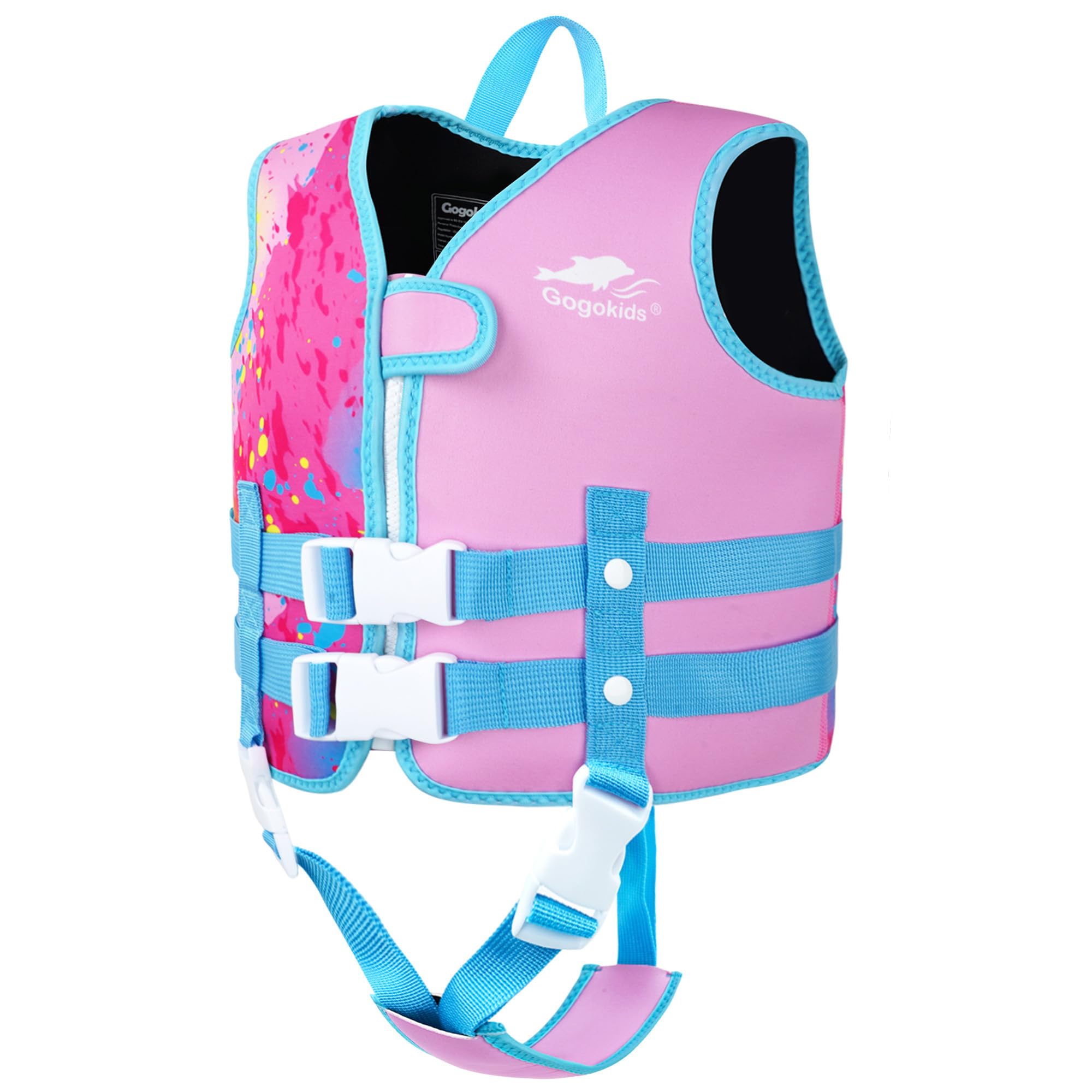 Photo 1 of Gogokids Toddler Swim Vest, Kids Float Jacket with Dual Adjustable Strap, Child Swimming Pool Vest for 2-8 Years Swimming Learning