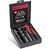 Kolvoii M12X1.25 Thread Repair Kit, Metric Helicoil Kit with HSS Drill Bit, Thread Inserts, Tap & Break-Off Tool, Complete Re