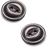 50 Pcs Grey Fish Eye Buttons 0.50 inch Sewing Buttons 2 Hole Smoke Grey Round Plastic Replacement Bulk Supplies Ideal for Clothes Jeans Blouse Shirt Dress Skirt Shorts Decorative DIY Arts Crafts