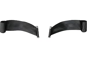 Drive Medical Heel Loops for Swing-Away Footrest, Black (Pack of 2)