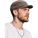 Clakllie Cotton 5 Panel Hats Hip Hop Short Brim Hats for Women Men Soft Golf Dad Hats Low Profile Trucker Cap with Adjustable