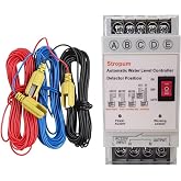 Stropum AC 220V Automatic Water Level Controller Liquid Level Sensor Detector Pump Float Switch Control Relay with 6.5ft Detector GL-4