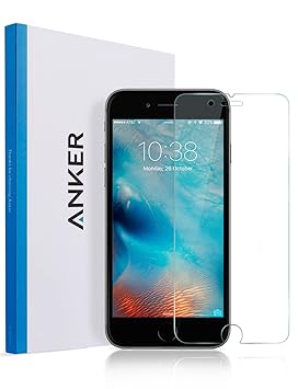 iPhone 6 and 6s Screen Protector, Anker Premium Tempered Glass Screen Protector (4.7 inch) for Apple iPhone 6 and 6s(2014) 9H Hardness and Easy Bubble-Free Installation [Lifetime Warranty]