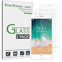 amFilm Glass Screen Protector for iPhone 8, 7, 6S, 6 (4.7 Inch)(2 Pack) Tempered Glass Screen Protector