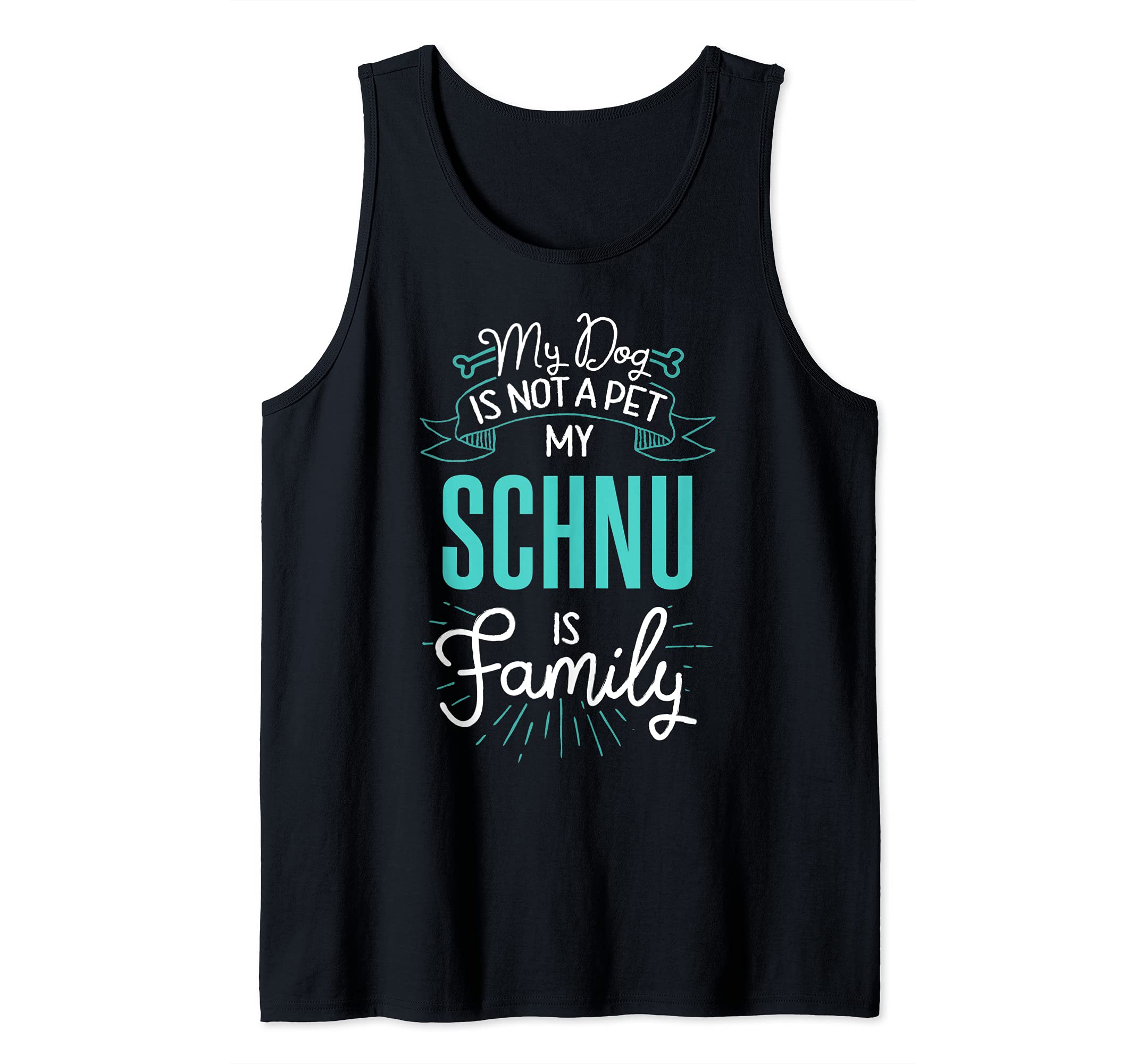 Cute Schnu Design Family Dog Giftn Tank Top