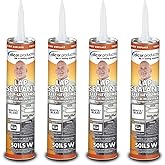 Dicor 501LSW-1, Lap Sealant Self-Leveling, White, 10.3 Ounce Tube (4)