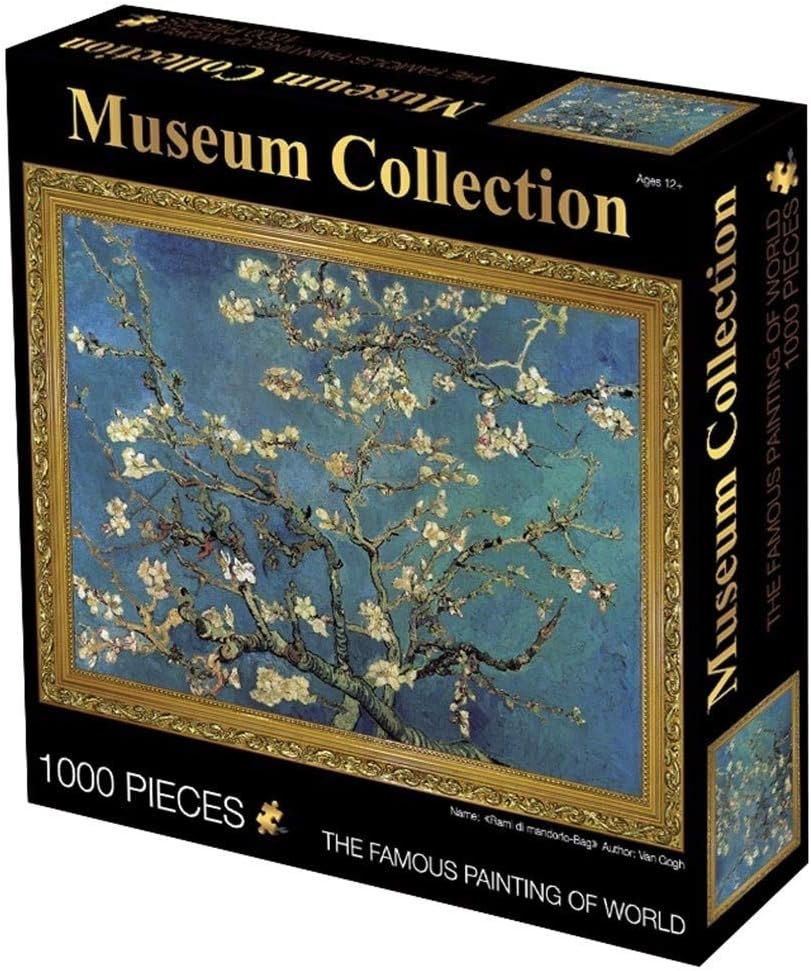HUIJU Museum Collection Famous Painting Jigsaw Puzzle, Classic 1000 Pieces Boxed Photography Toys Game Art for Adults & Kids,Q