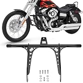 Mofun Front Engine Guard Crash Bar Fit for Harley Dyna 2006-2017 | Fit for Low Rider Fat Bob Street Bob Wide Glide FLD FXD/I FXDB/I FXDC/I FXDF FXDL/I with Forward Controls, Gloss Black