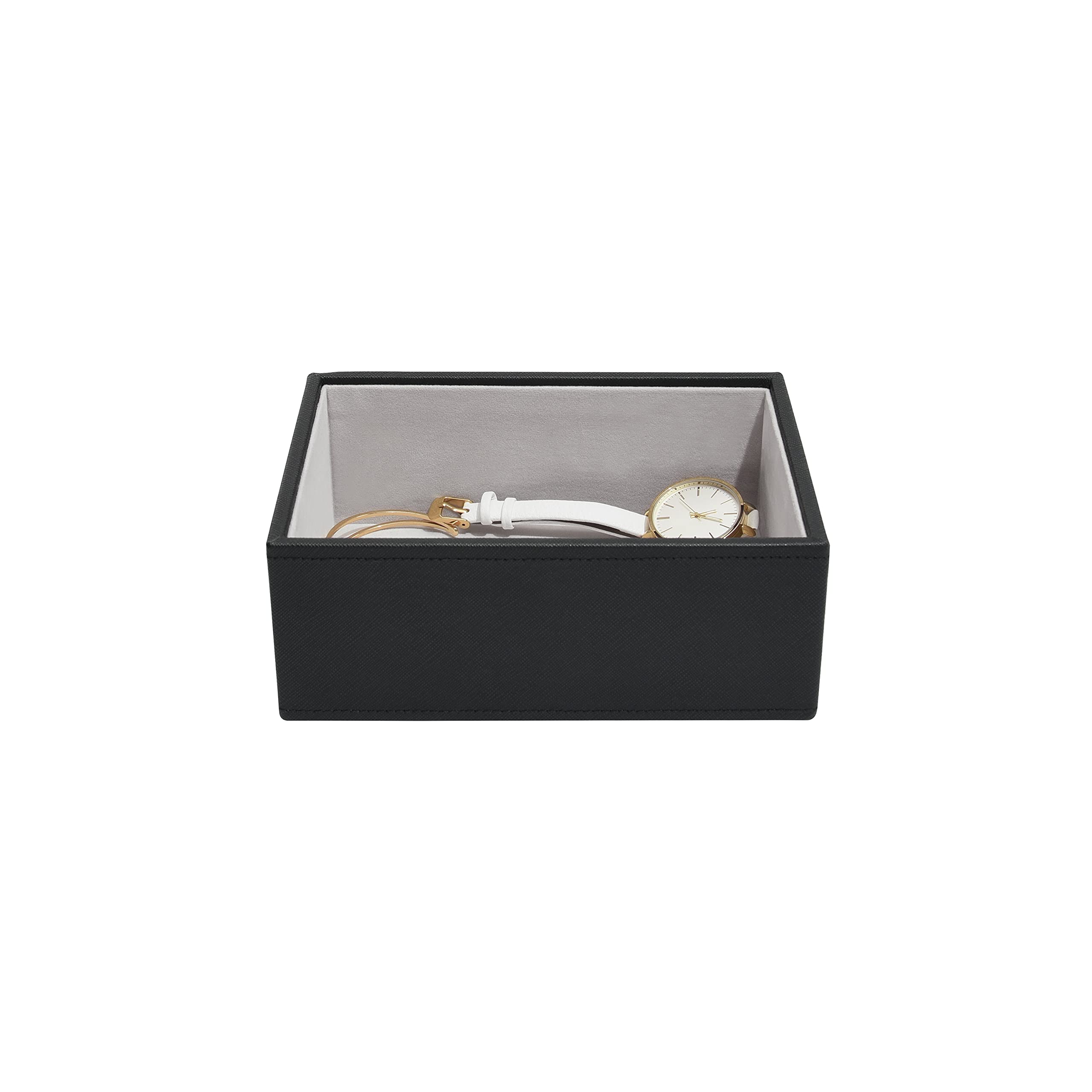 Stackers Black Mini Jewellery Box Chunky Jewellery Layer