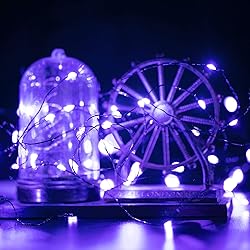 Halloween Purple Fairy String Lights: 12 Pack 7 Ft