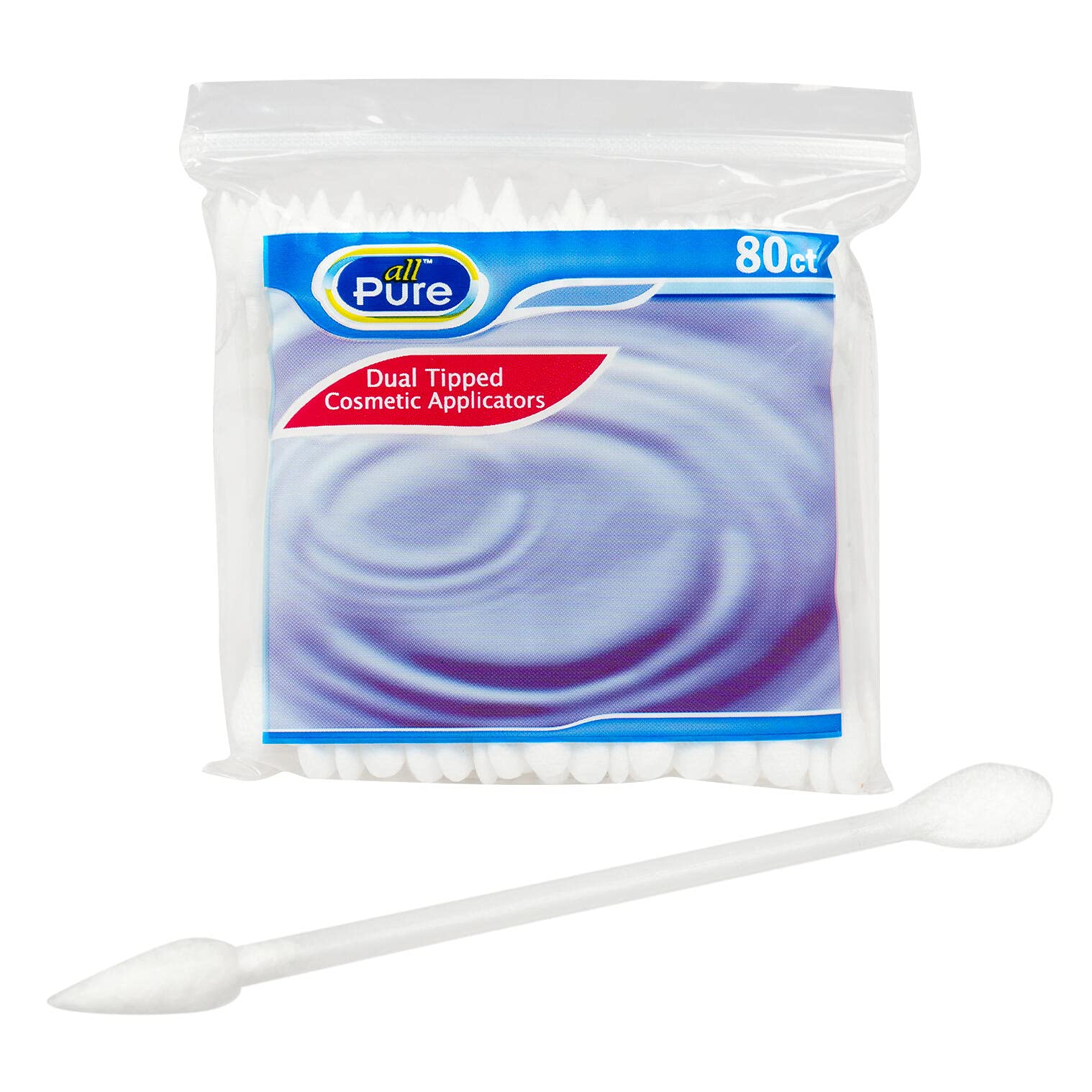 Photo 1 of All Pure Cosmetic Applicators - 80 ct - Dual Tipped One Pointed Tip & One Flattened tip
