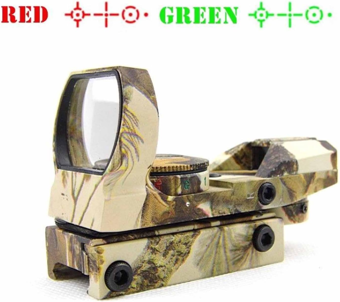 MAYMOC 20mm adjustable bottom track Sight Scope Mount dovetail Camera Accessories(Camouflage)
