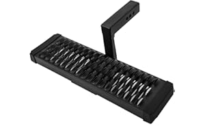 Galaxy Auto Aluminum Hitch Step with Extra Large Stepping Platform - Fits All 2" Receivers (6" Drop)