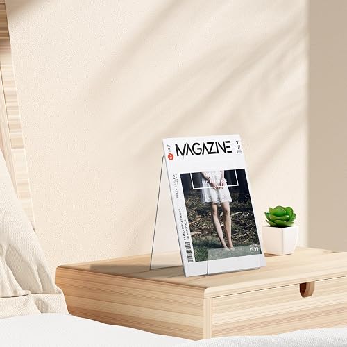 6 Pack Acrylic Book Stand, Clear Book Display Seychelles