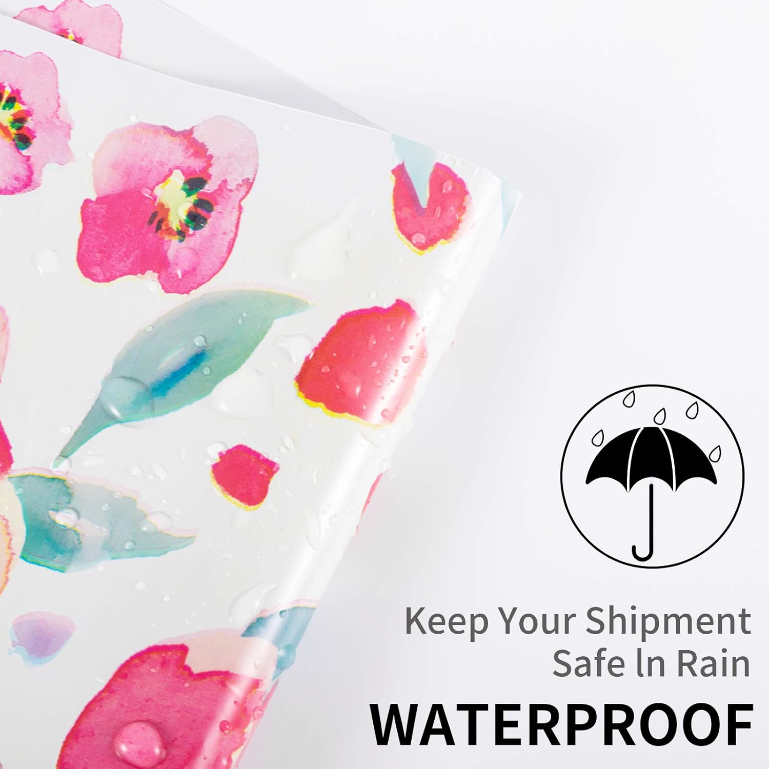 100 Pcs Poly Mailers, 10x13 Package Envelopes, Cute Packaging Bags, Plastic Custom Mailing Shipping Bags with Self Seal Adhesive Strip - Floral Patterns : Office Products