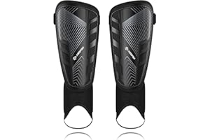 Upgraded Soccer Shin Guards for Kids Youth Adults, CE Certified AirsFish Shin Guard Sleeves Protection Gear for Boys Girls Soccer Games EVA Cushion Reduce Shocks and Injuries