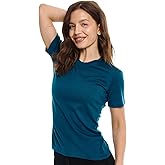 Merino.tech Merino Wool Shirt Women - 100% Merino Wool Base Layer Women Short Sleeve Tee