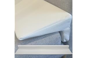 JZHLLA Bed Wedge Pillow Headboard for Bed Headboard Gap Bed Gap Filler Pillow for Gap 1.6 Inch, Removable and Washable Pillow with Zipper for Bed Couch (King(76"x10"x6"))