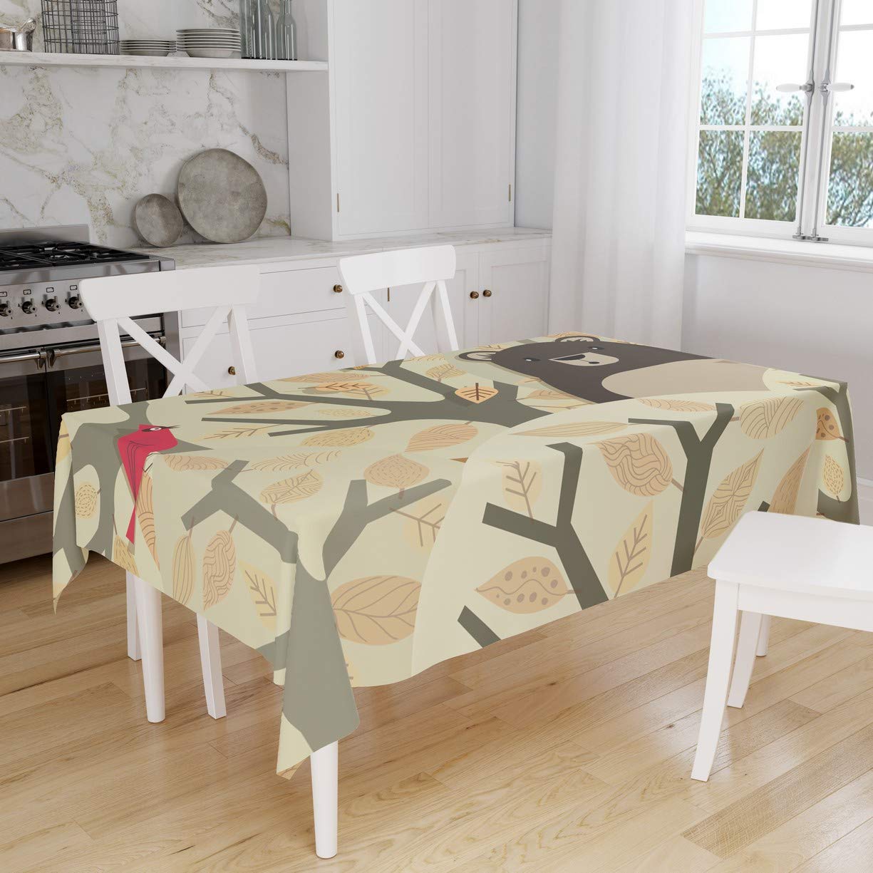 Bonamaison Kitchen Decoration, Tablecloth, 140cm x 160cm - Designed and Manufactured in Turkey
