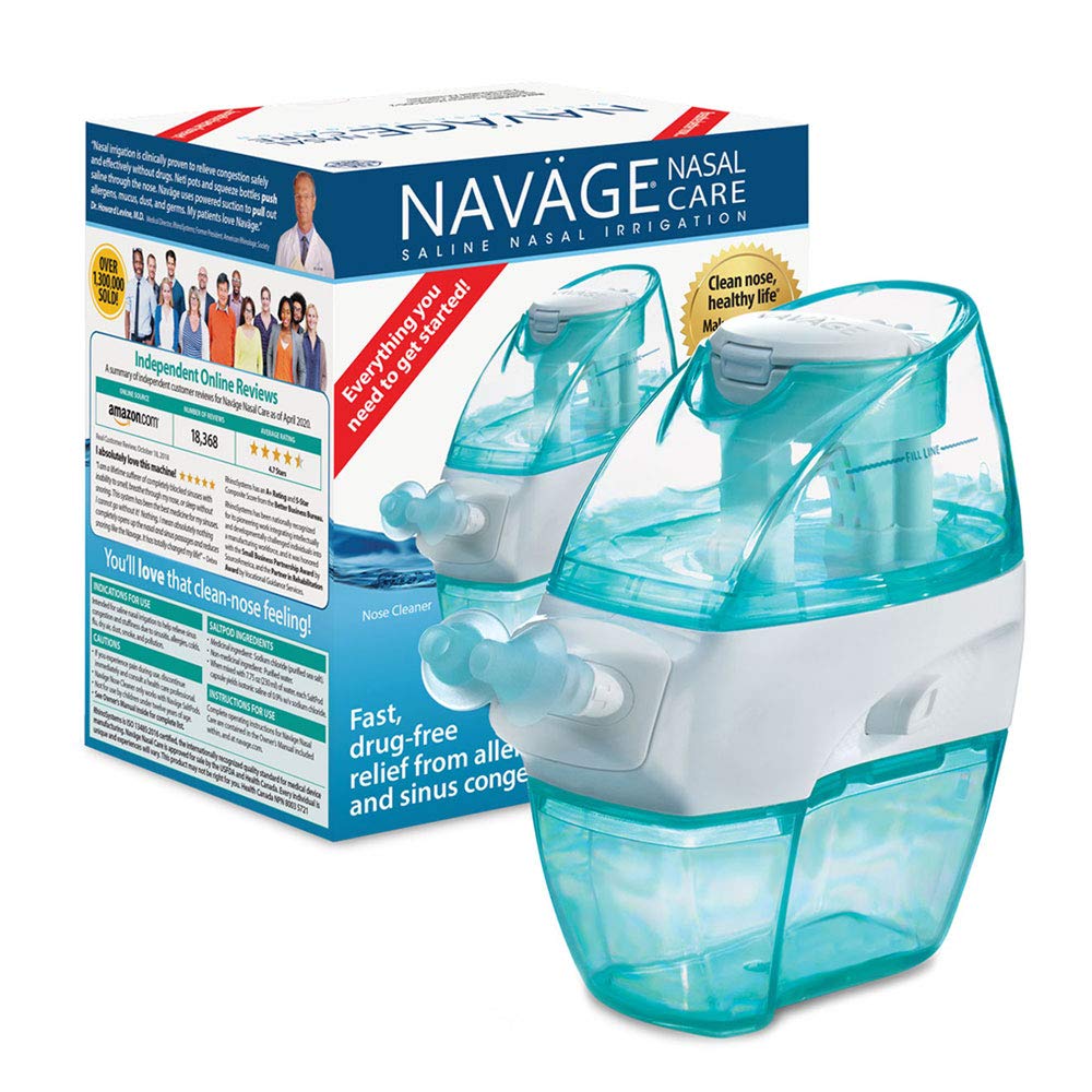 Navage Nasal Care Deluxe Bundle Naväge Nose Cleaner, 50 SaltPod