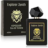 Homsolver Men’s Cologne Long Lasting- Crisp Green Apple & Fresh Mint Scent - Clean Formula Eau de Toilette for Daily Wear, Office & Gym - Premium Gift for Him Men - 3.4 Fl Oz