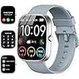Smart Watch for Men Women (Answer/Make Call), 2024 HD 1.91"Smartwatch Fitness Activity Tracker, 110+ Sports IP68 Waterproof, Heart Rate/Sleep Monitor/Pedometer/Calories, Fitness Watch for Android iOS