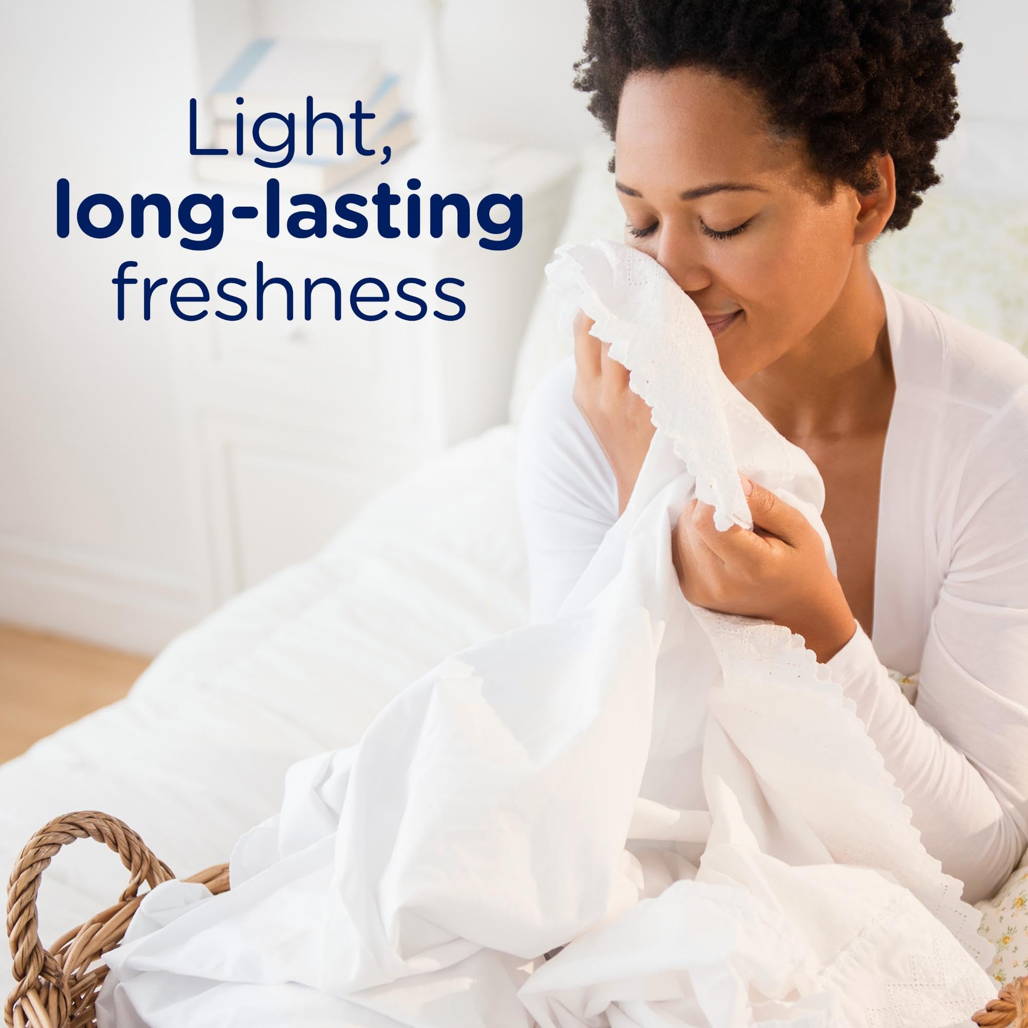 Downy Light Laundry Scent Booster Beads for Washer, Ocean Mist, 24 oz, with No Heavy Perfumes