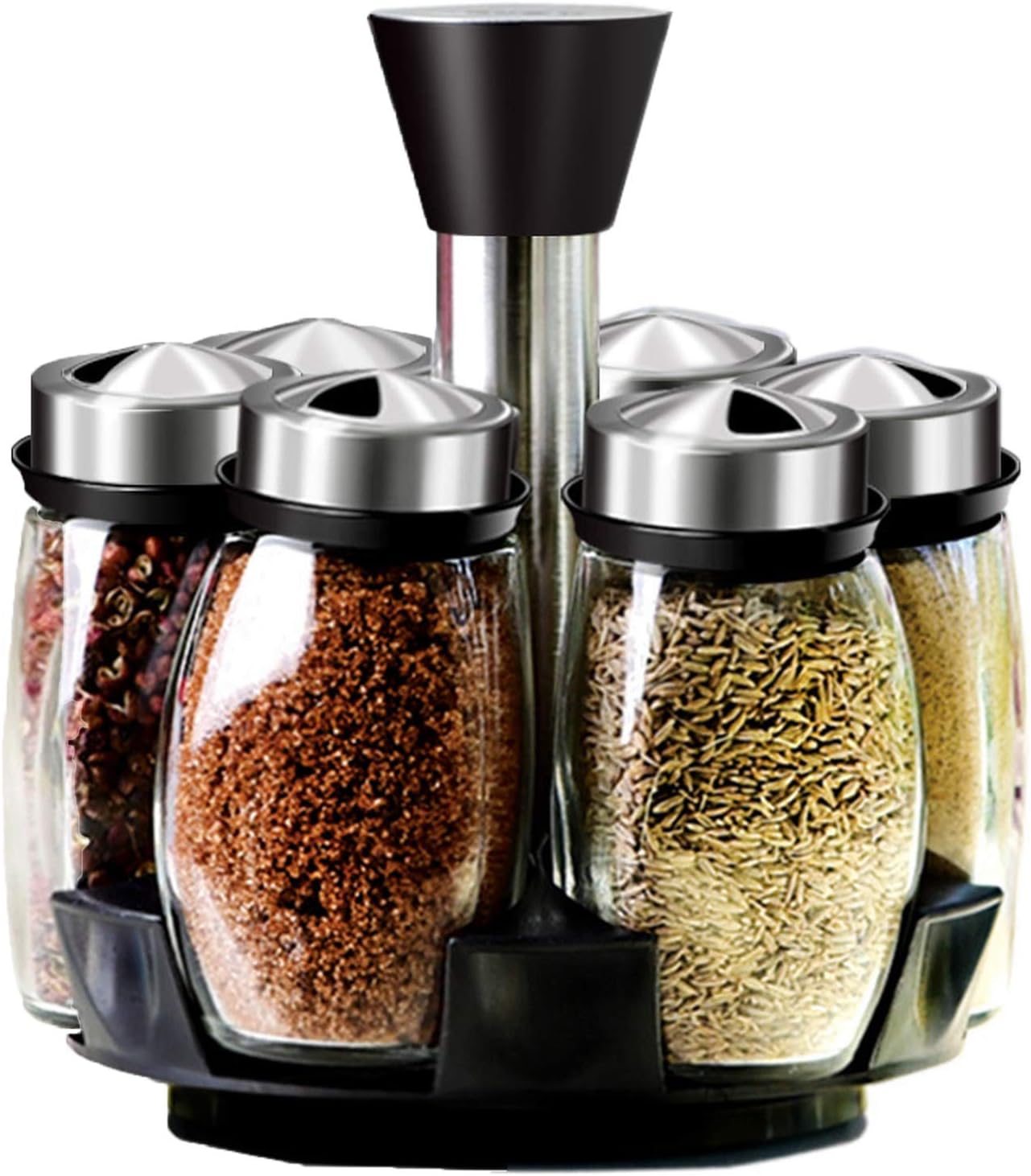 Revolving Spice Rack Organizer, Spinning Countertop Herb and Spice Rack Organizer