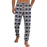Ekouaer Men's Pajama Pants Ultra Lightweight Pjs Bottoms Soft Sleep Jogger Pants with Pocket Drawstring
