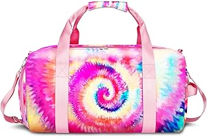 RLGPBON Duffle Bag for Girls and Woman,Dance Bag Girls,Overnight Bag Gymnastics Sports Bag for Kids with Shoe Compartments,Woman Travel Weekender Sleepover Carry On Bag