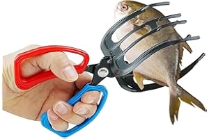 KNJOFLY Fish Claw Gripper, Fishing Pliers Gripper, 3 Claw Fish Gripper,Fish Culling System Fish Gripper,Metal Fish Control Clamp, Control Forceps for Catch Fish Fishing Accessories