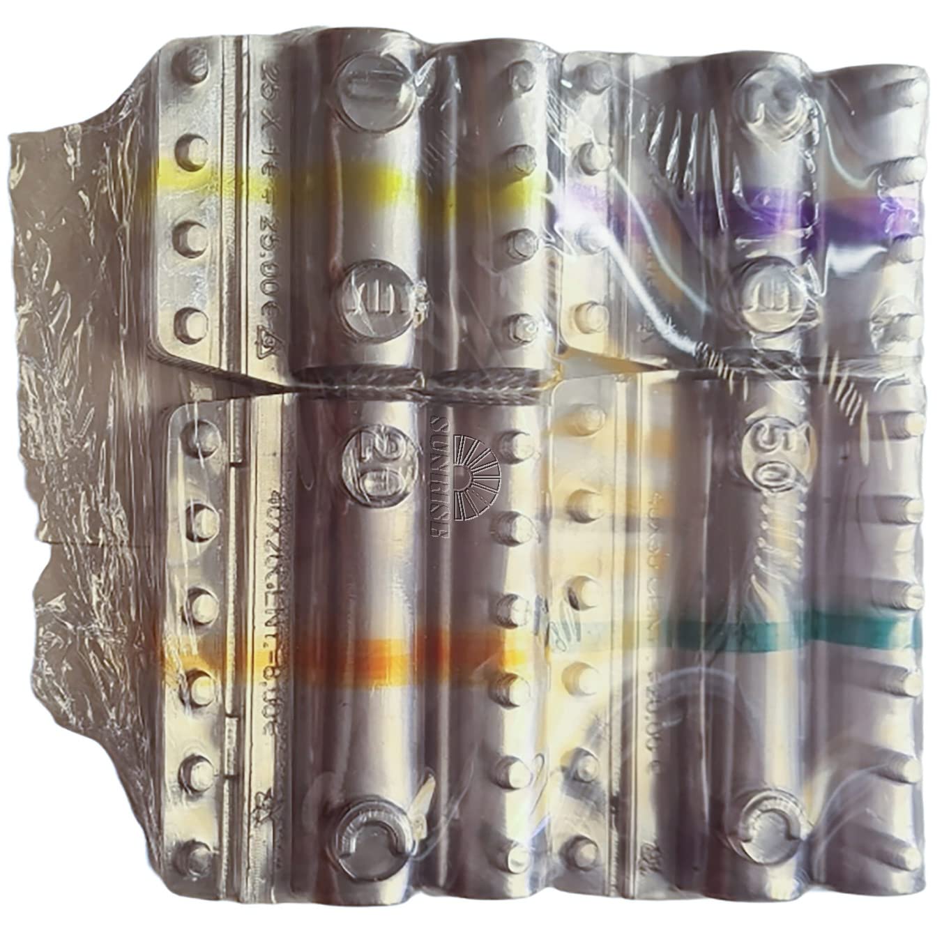 Blister for Coins Coin Boxes 1 € - 2 € - 50cent and 20cent - Euro Money Counter Wallet (20 Pieces per Cut) - Kit 80 Pieces