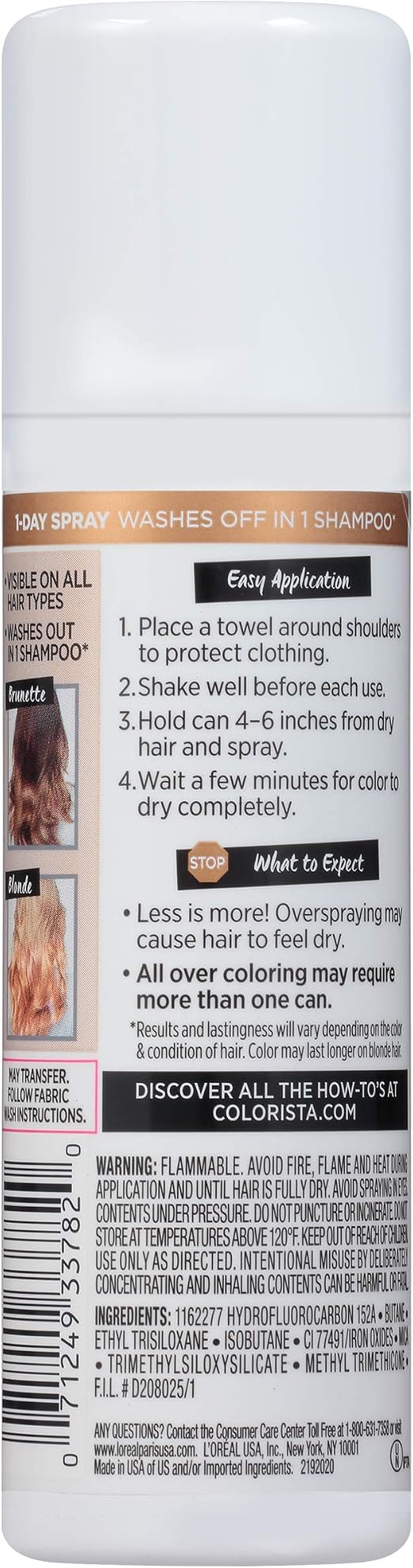 Amazon Com L Oreal Paris Colorista 1 Day Temporary Hair Color