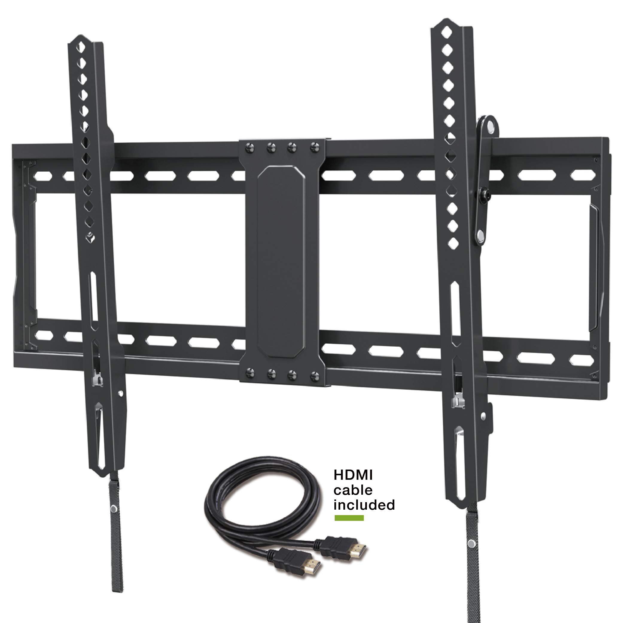 TV Wall Mount Tilting Brackets for Most 37"-70" LED 4K OLED Flat Screens, TV Mount with Max VESA 600x400mm and Weight Capacity 132lbs, Low Profile Space Saving for 16", 24" Stud by USX MOUNT