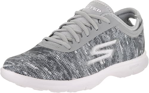 skechers go step print ladies trainers