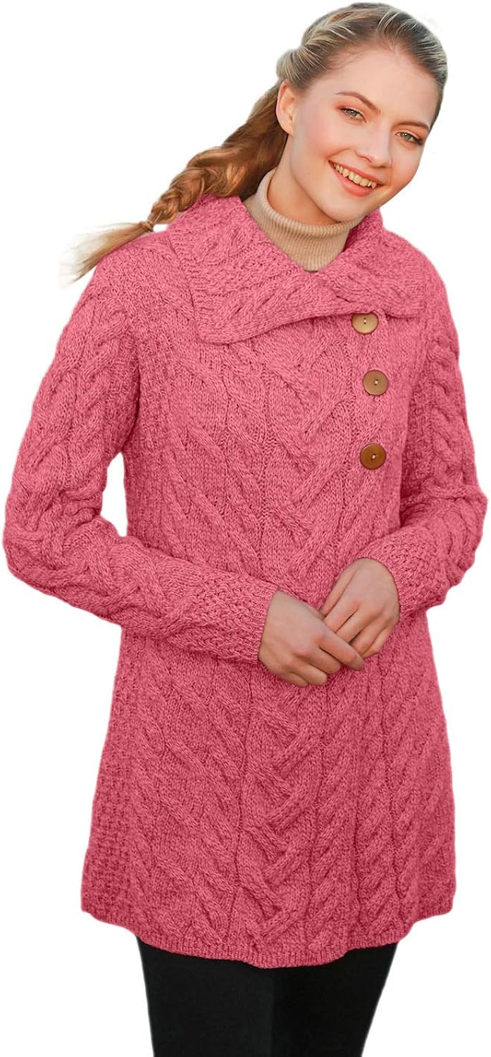 3 button wool sweater