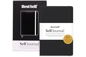 BESTSELF CO. BestSelf 13-Week Self Journal & Goal Planner – Undated Daily ADHD-Friendly Journal for Men & Women | Productivity, Gratitude, Reflection & Habit Tracker | 2025 Life Organizer with Prompts, Black