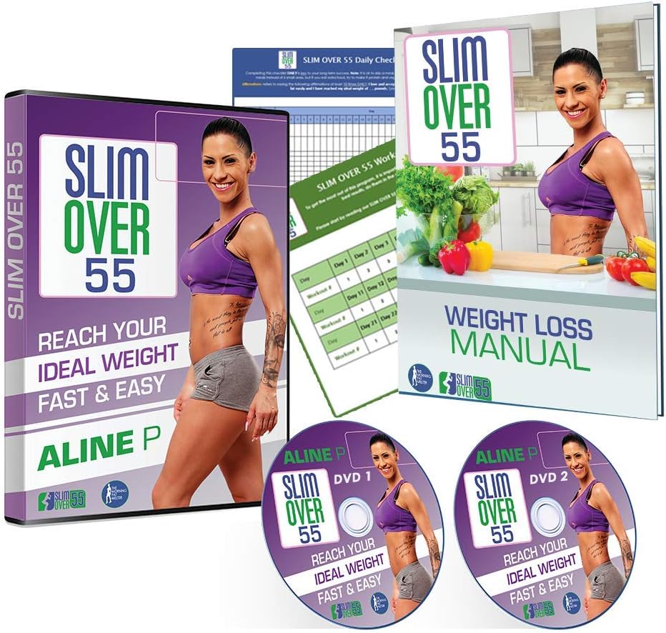 SLIM OVER 55 Workout DVD for Women - at Home Weight Loss Workout Videos for Women Over 55 - Lose 3 Pounds A Week